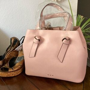 Splendid Blush Rose Leather Satchel Handbag NWT 🌹